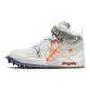 Кроссовки унисекс Off-White x Air Force 1 Mid Белые Прозрачные DO6290-100