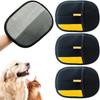 3PCS Soft Pet Grooming Gloves Multi-functional Pet Hair Remover Brush Static Dedusting Brush  Carpet