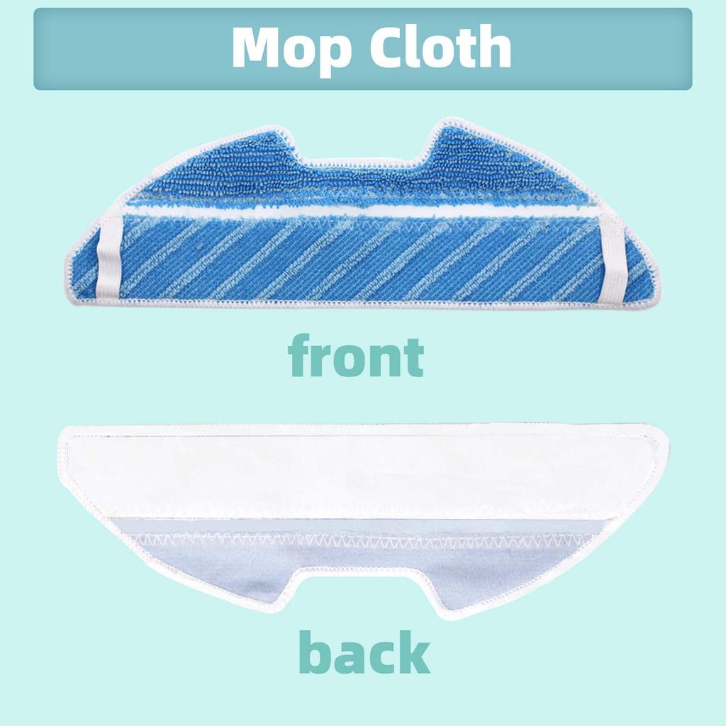 Совместимо для Cecotec Conga 1290 / 1390 / 1590 Робот-пылесос Запасные части Роликовая щетка Тряпка Насадка для швабры Ткань Hepa-фильтр