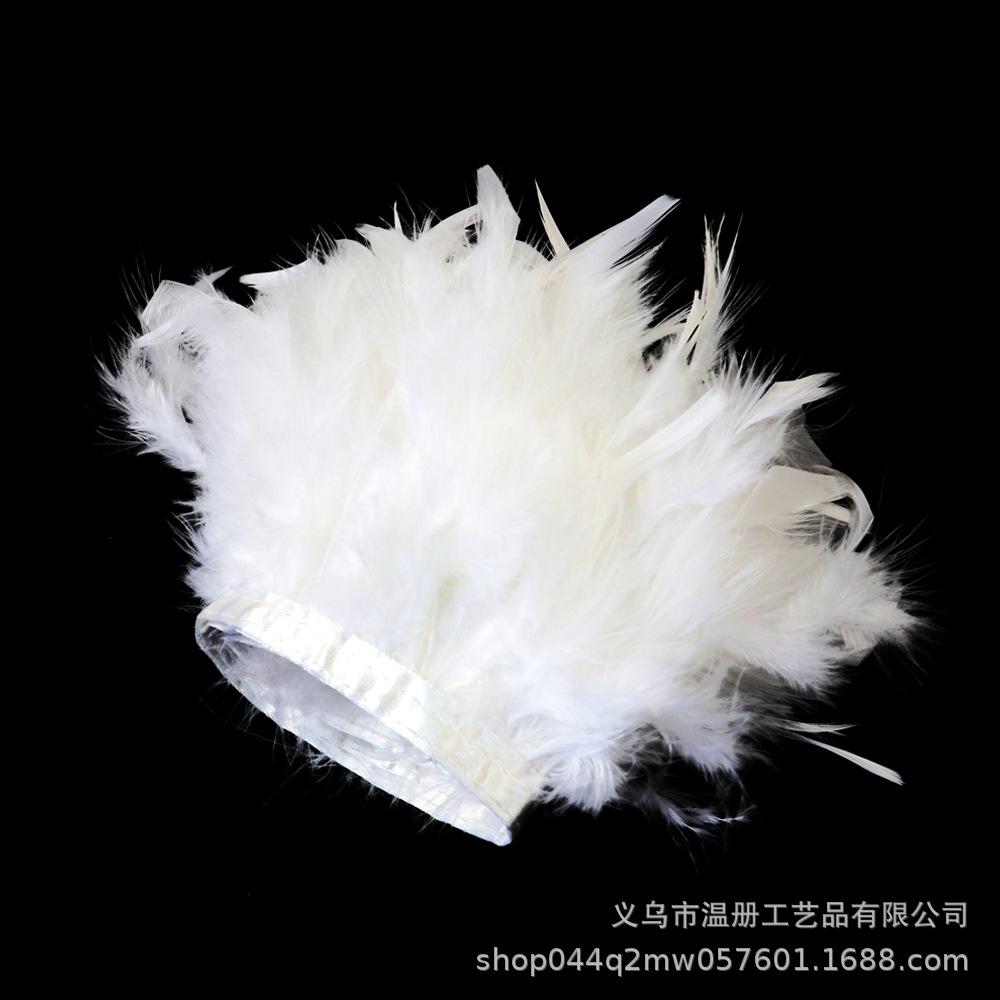 Feather Turkey Feather Lace Car Doll Decorative Fire Piece Cloth Edge Feather Handmade Dress Skirt Material