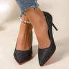 Fashion 2024 Fashion Women's Shoes Shallow Women's High Heels  Hot Sale Plus Size Solid Party Pumps Women Sexy Pointed Toe Heels Women