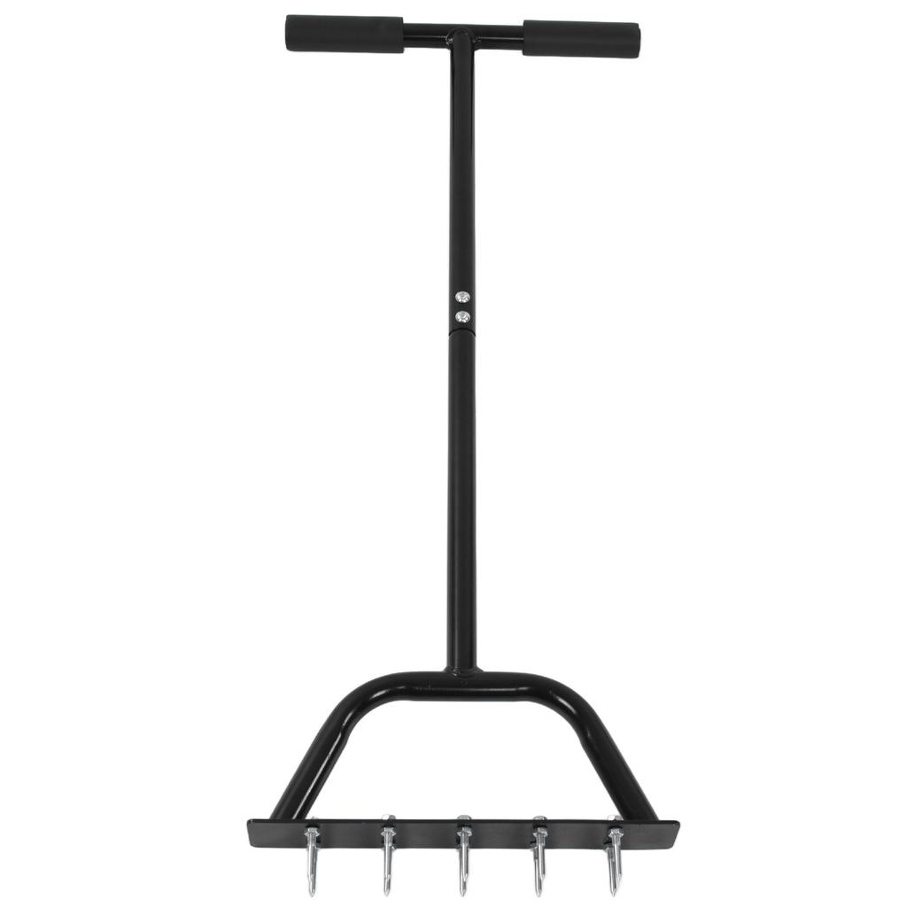 Ручной аэратор Аэратор для газона Углеродистая сталь Прочный Эффект рыхления почвы Утолщенная Расширенная педаль Сад