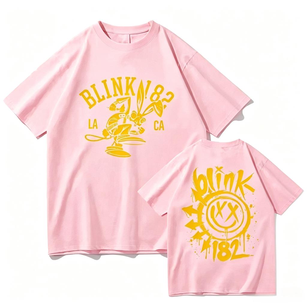 2026 New Blink 182 World Tour Fashion Tshirt Fans Follower Gifts For Unisexs And Unisexs Top Cotton Tshirt Y2k Streetwear Top
