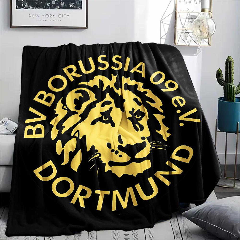 1 шт. Фланелевое одеяло с принтом BVB, Высокое качество, Для всех сезонов, Декор для дома, Тепло и уют, Идеально для рождественских подарков