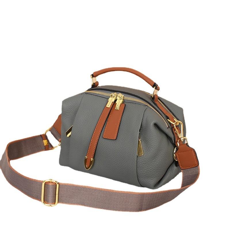 Сумка-мешок из коровьей кожи первого слоя, женская сумка через плечо из натуральной кожи, большая вместимость, женская сумка через одно плечо Boston