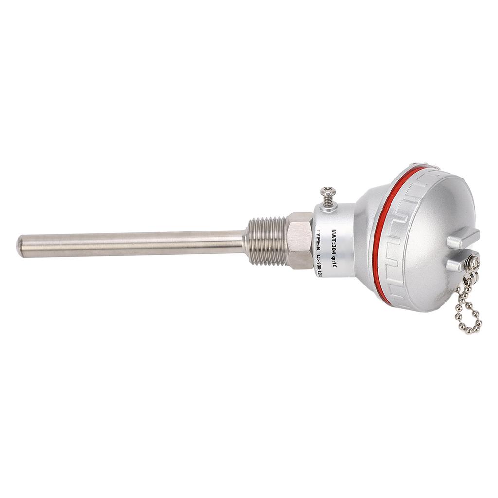 Термопара типа K, датчик температуры, зонд 10 X 100 мм, резьба PT12 дюймов, клеммная головка термопары