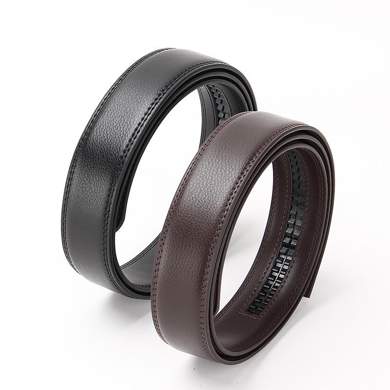 Изготовленные на заказ двухслойные ременные полоски из натуральной коровьей кожи с автоматической пряжкой