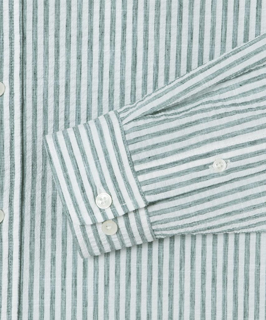 LACOSTE Men'S Linen Blend Striped Shirt Ch838E-56G 132
