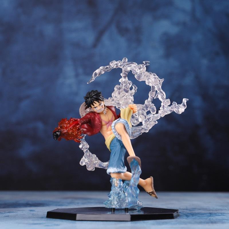 ONE PIECE Огненный Кулак Луффи Эйс Призрачный Разрез Зоро Дьявольская Нога Санджи Аниме Фигурка Периферийная Модель Штучка