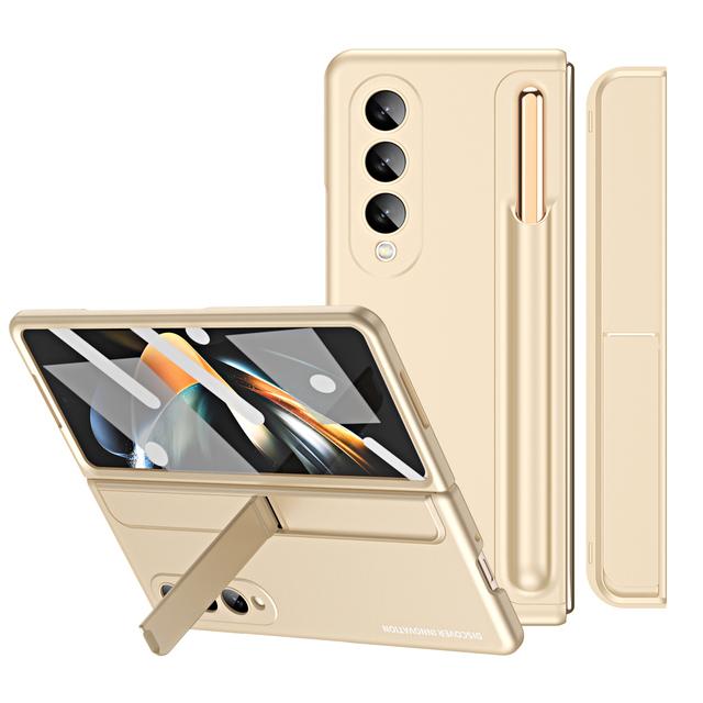 Чехол для телефона Samsung Fold4 S Pen Slot для Samsung Galaxy Z Fold4 Fold 4 с полной защитой, закаленное стекло, пленка, чехлы