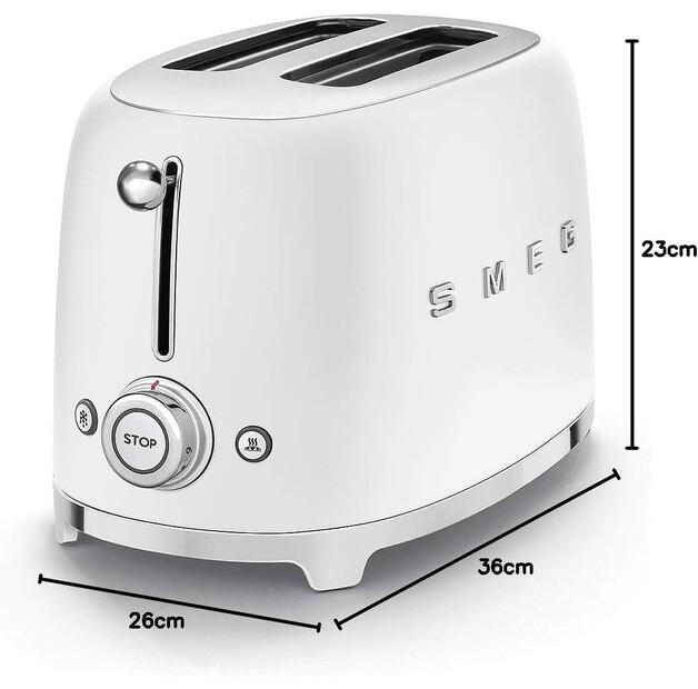 Toaster Smeg TSF01WHMEU