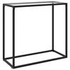 VidaXL Table Console Transparent 80x35x75 Cm Tempered Glass 322807