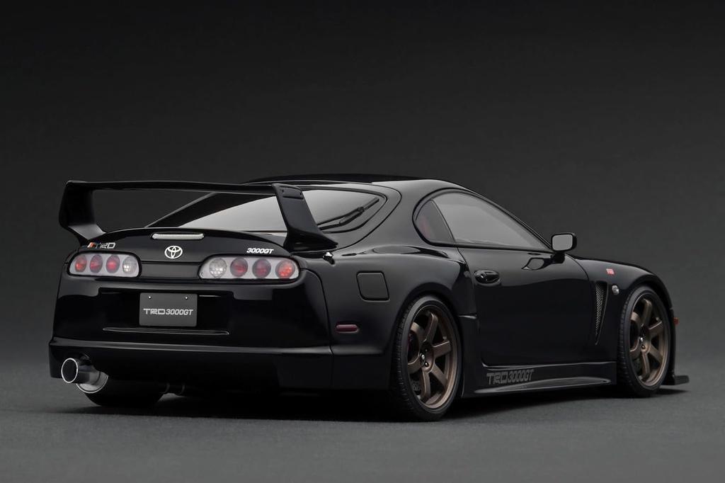 TK.Company Ignition Model 1/18 Scale Toyota Supra (A80) TRD 3000GT Black Finished Product IG3599