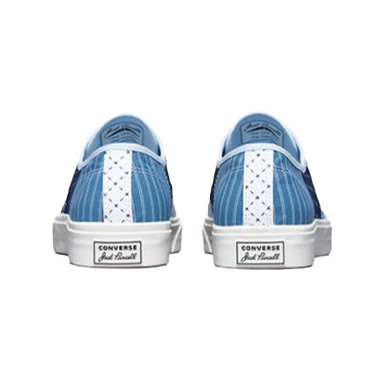 Converse Кеды Jack Purcell Smile Модные Универсальные Низкие Холщовые Кроссовки Унисекс Сине-Белые 171723C
