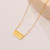 316L Stainless Steel Block Digit Necklaces Foxanry Trendy Simple Creative Design Non-fading Party Jewelry Gifts EL0035