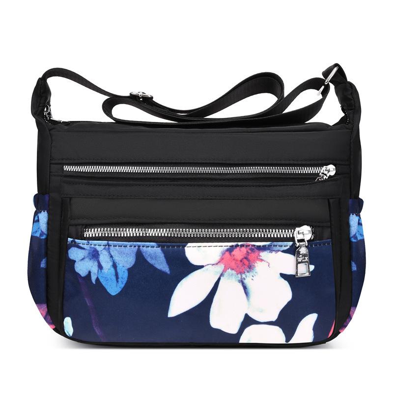 Shoulder Bag Middle-aged Women's Bag Oxford Cloth One-shoulder Messenger Bag Mother Bag Large-capacity Printed Bag