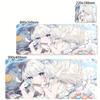 Dreamy Pink Anime Girl Mouse Pad Cute Cartoon Mousepad XL Desk Mat Non Slip Rubber Base Soft Fabric Game Room Desk Mouse Pad
