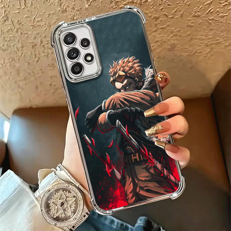 MHA My Hero Hawks Мягкий чехол для телефона для Samsung A17 A27 A07 A37 A57 A16 A56 A15 A55 A14 A54 A13 A53 A26 A36 A25 A35 A24 A34 A23 A3