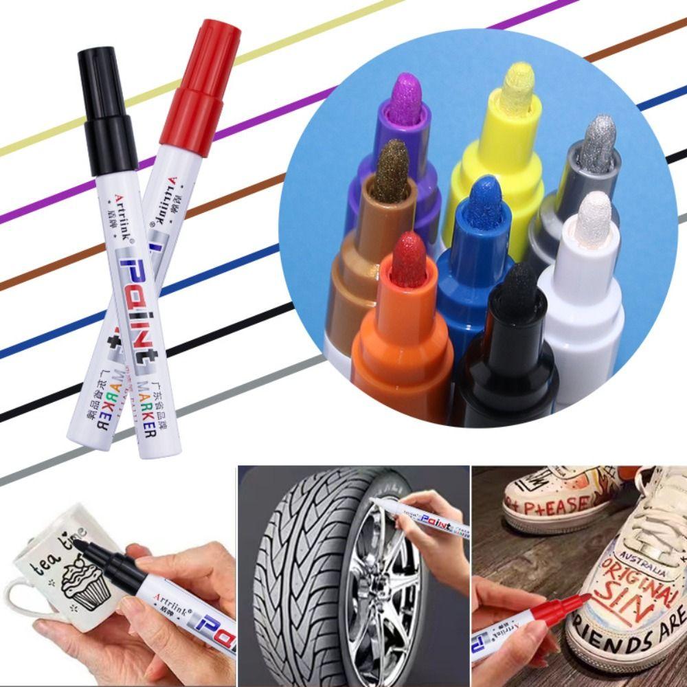 Waterproof Large Capacity Paint Pen Colorful Oil Based Pen Industrial Paint Marker Tire Tread
