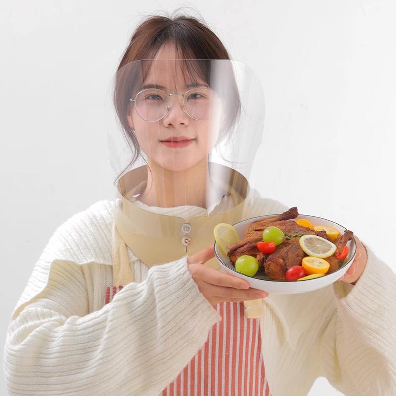 Защитный экран для лица от брызг масла для готовки и защитная накидка для женщин