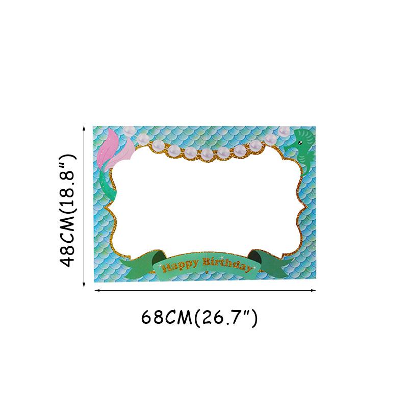 Русалочка вечеринка сувенир для детей фото очки/татуировки наклейки/повязка на голову/хлопающий круг игрушка девочка день рождения подарок декор для детского душа