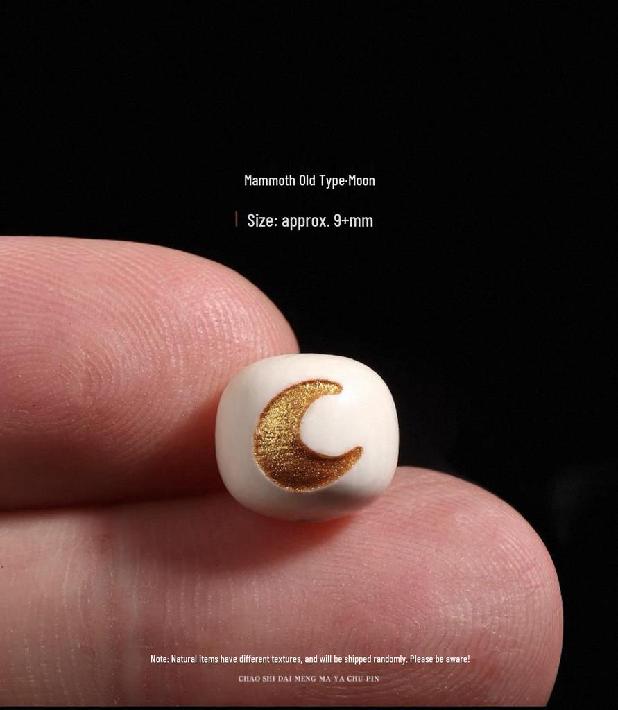 Браслет из мамонтовой кости в виде бочонков с Солнцем, Луной и Звездами, с буддийскими аксессуарами Кинг-Конг Бодхи