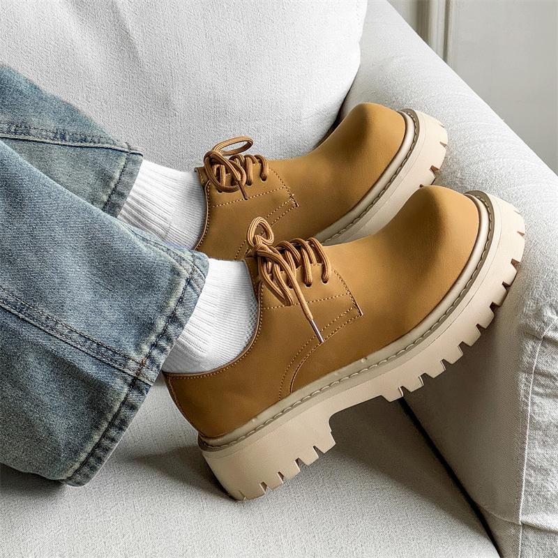 Fashion Classic Thick Soled Men's Leather Shoes Brand Designer Style Plus Size 38-43 Fashion Adult Quality Luxury Business Derby Shoes