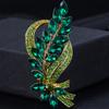 Vintage Crystal Flower Brooch Pin Rhinestone Brooches Gold Jewelry Party Gifts
