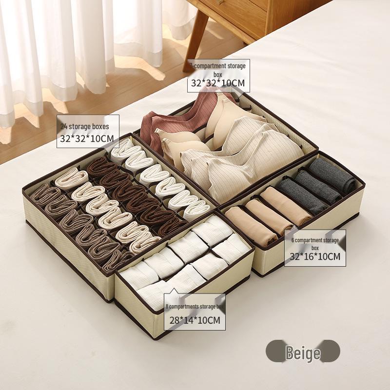 Складной органайзер для нижнего белья из нетканого материала