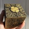 Горячая Распродажа 1:1 Hellraiser Puzzle Box Moveable Lament Horror Terror Figures Film Serie Cube Полностью булавочная головка реквизит фигурка игрушка