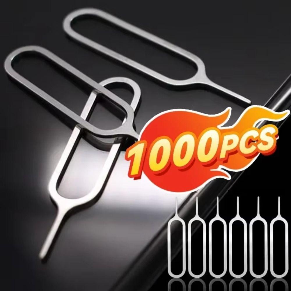 100 шт. Нержавеющая сталь Штырек для извлечения лотка SIM-карты Портативная игла для извлечения Removal Needle Мобильный телефон