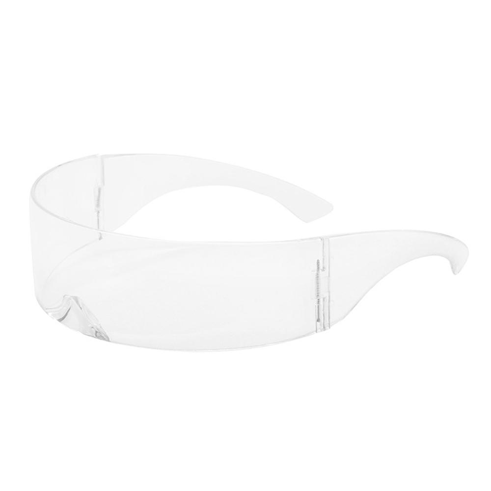 Футуристические узкие солнцезащитные очки Cyclops Visor Laser Eyeglasses UV400 Personality Mirrored Lens Costume Eyewear Glasses Men Glasses