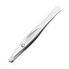 Stainless Steel Oblique Eyebrow Tweezers & Eyelash Curler - Beauty Tools Set
