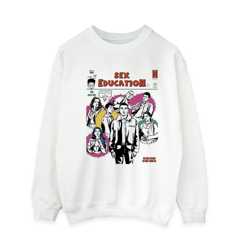 Netflix Mens Sex Education Magazine Cover Sweatshirt