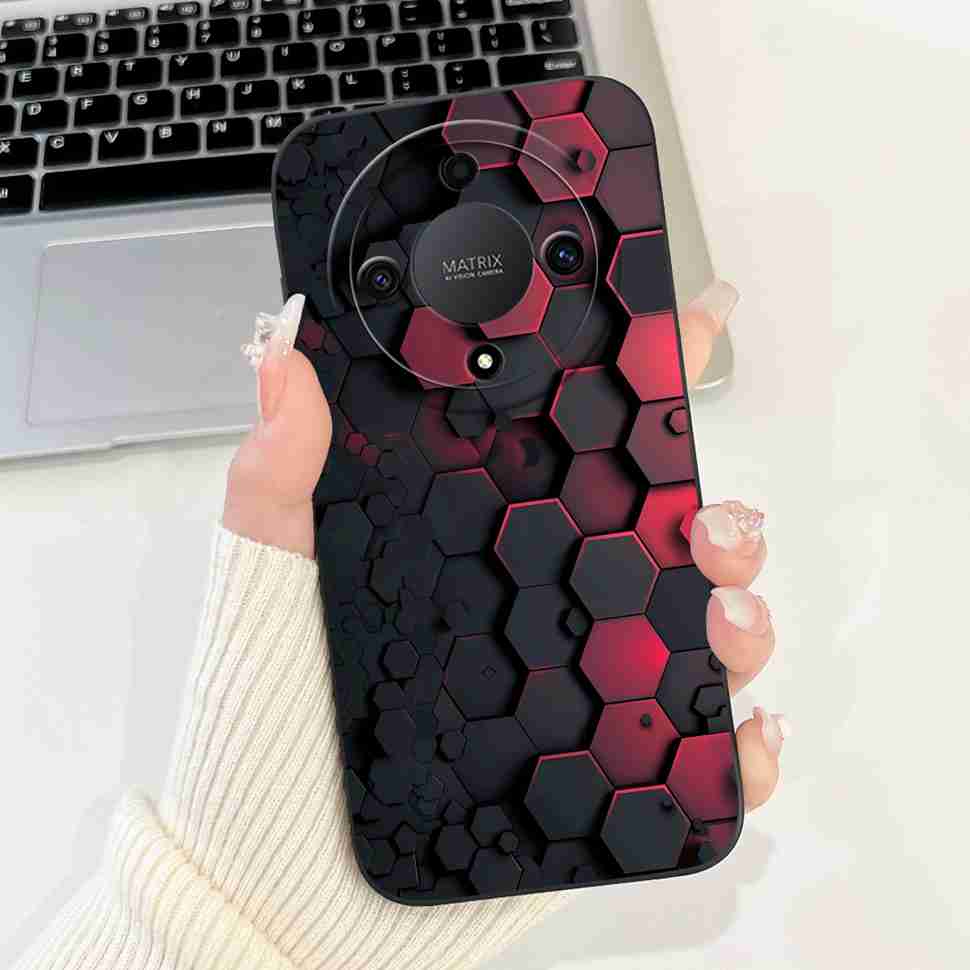 Чехол для Honor X9b 5G Модный Цветочный Чехол для Honor Magic6 Magic 6 Lite X9b X9 b 5G Мягкий Силиконовый Чехол 6.78" Funda Capa