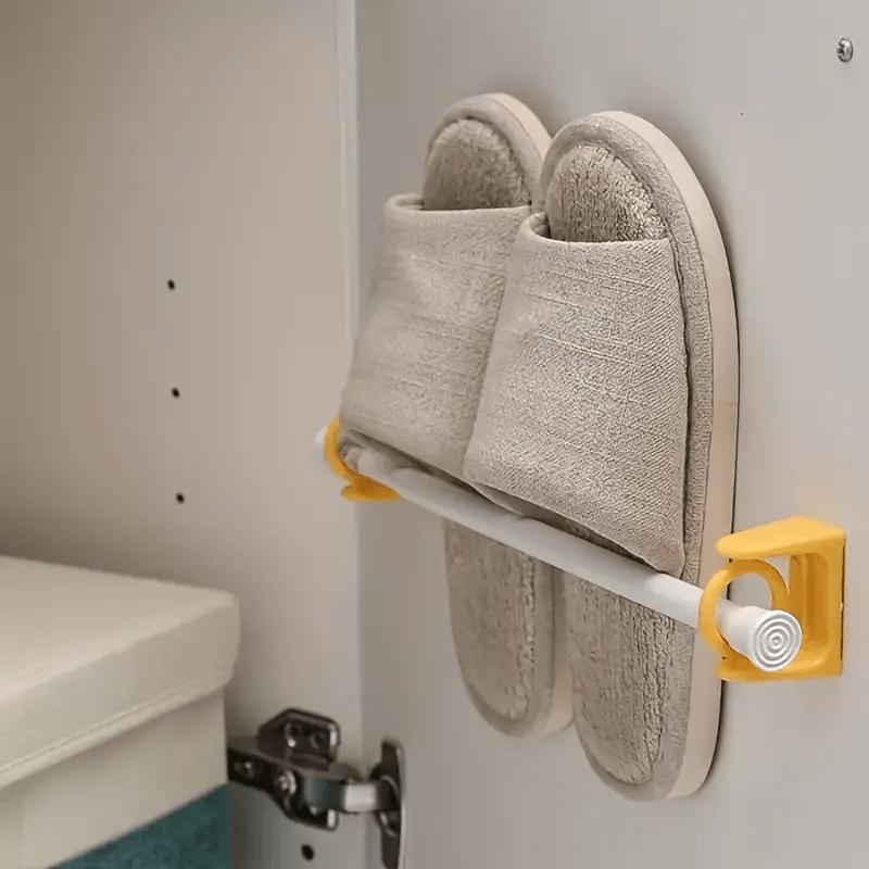 2 шт. Клейкие крючки без сверления - Вращающееся на 360° кольцо для штор и полотенец, Пластик для использования в разных комнатах