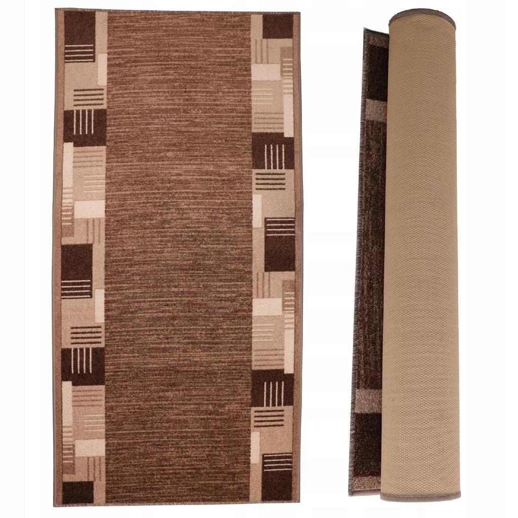 [7] MONTE BROWN 100x180 cm Anti-slip rug D7512