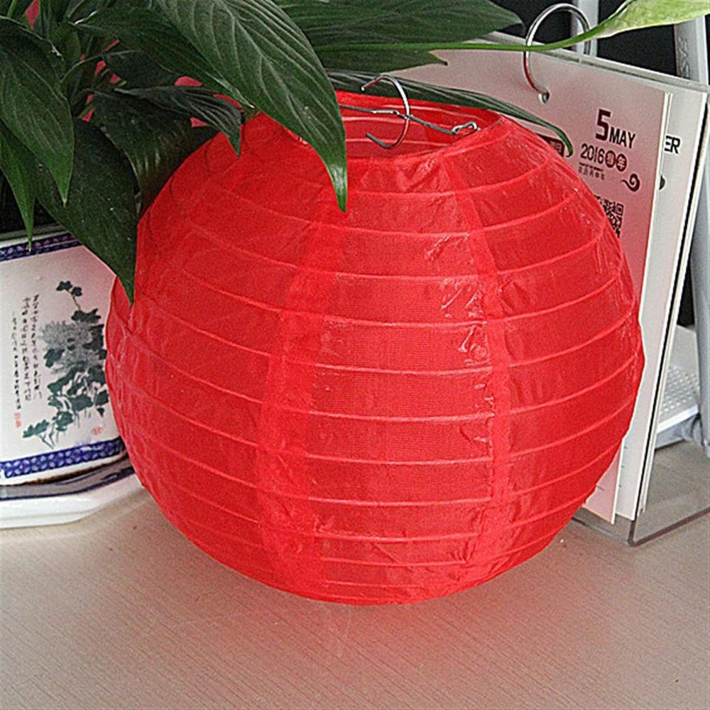 Водонепроницаемый круглый фонарь Подвесное украшение Абажур Подвесной фонарь-шар 8/10/12 дюймов DIY Лампа Разноцветные китайские фонарики