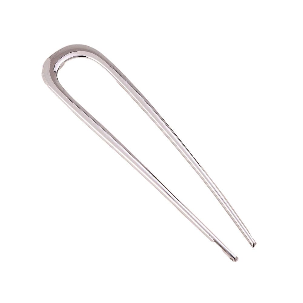 Простые металлические шпильки U-образной формы, французские палочки для волос, модные женские украшения для волос