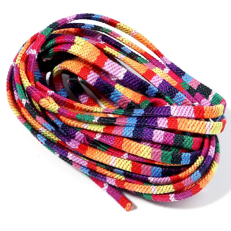 5 Yards Cotton Rope 5mm Fabric Ethnic Decorative Flat Twisted Cords For Handmade Bracelets Materials Jewelry Making Wholesale