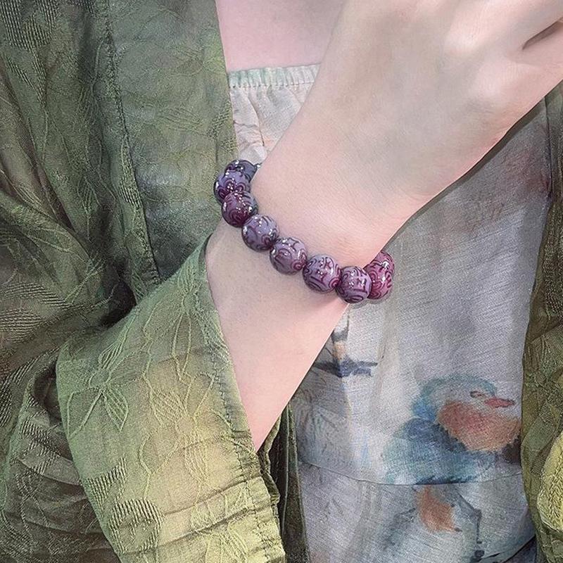 Натуральный корень Бодхи, бусины, мантра, шесть символов, буддийские бусины, браслет для женщин и мужчин, четки, талисман, украшение, ювелирные изделия