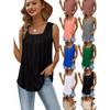 Sleeveless Base T-Shirt Solid Color Camisole Vest Women'S Fashion Inner Top Versatile For Spring And Summer Sexy And Comfortable