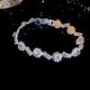 Серебряная Игла Алмазная Жемчужная Ожерелье Браслет Серьги Королевский Элегантный Характер Набор Украшений Легкая Роскошь Высококачественные Украшения