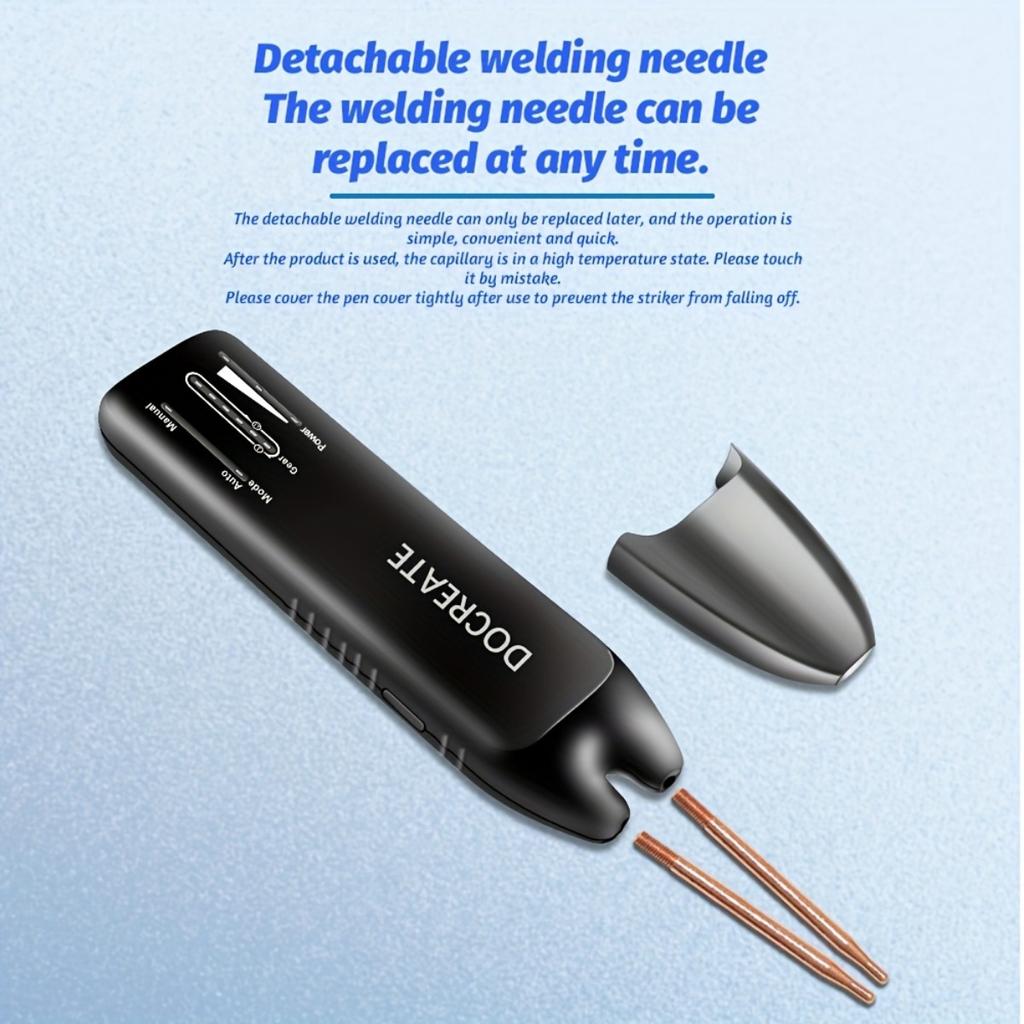 Портативный точечный сварочный аппарат с ЖК-дисплеем, 99 передач, регулируемый ручной точечный сварочный аппарат с автоматическим и ручным режимами, портативный мини-аппарат для точечной сварки на аккумуляторе 18650