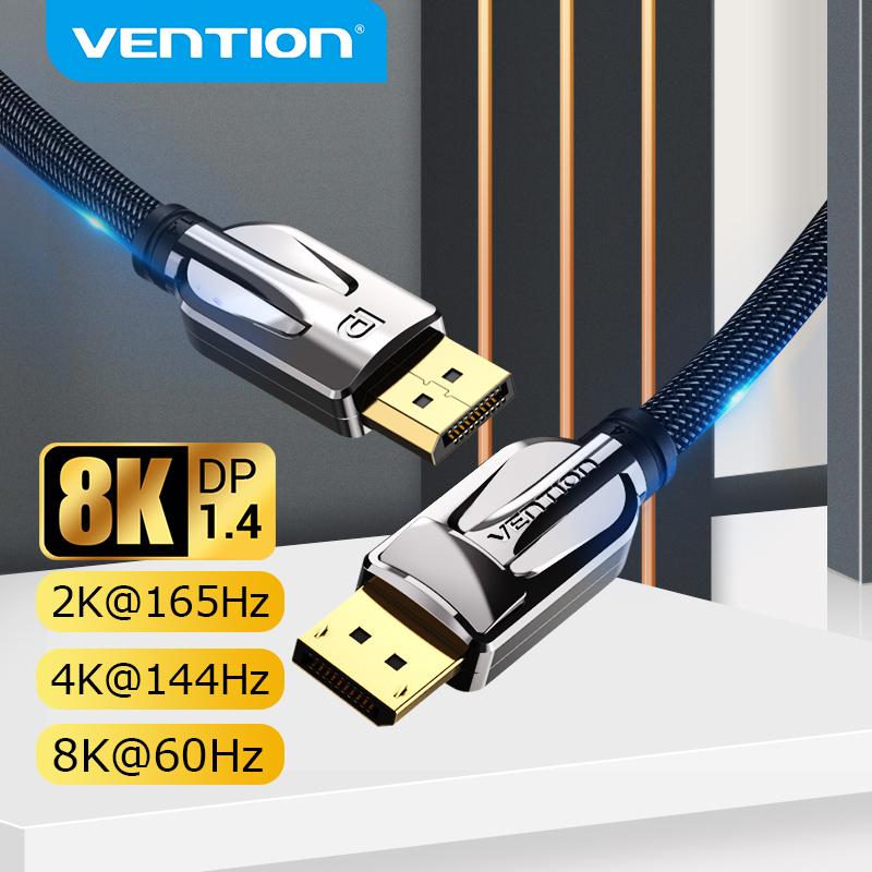 Кабель Vention DisplayPort 1.4, 8K, 60 Гц, высокоскоростной, 32,4 Гбит/с, кабель Display Port для видеоПК, ноутбука, кабель DP 1.4 Display Port 1.2