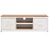 VidaXL Meuble TV 120x30x40 cm Blanc 245457