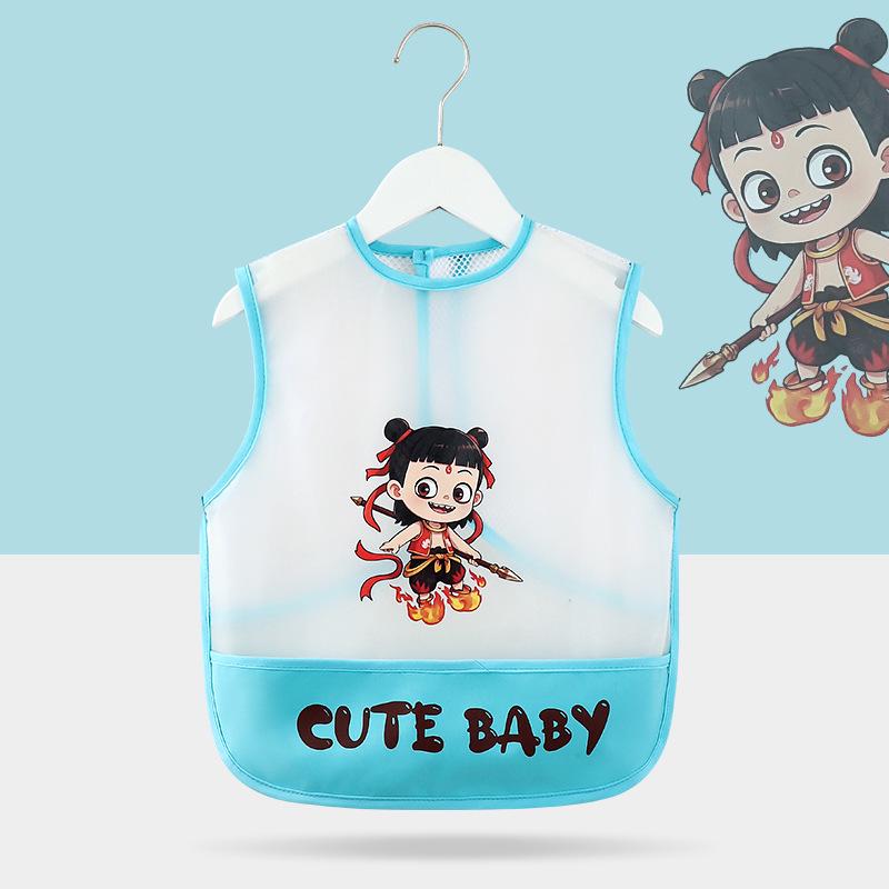 Дышащий сетчатый детский слюнявчик: Водонепроницаемый, Не требующий стирки, Защищающий от грязи слюнявчик для младенцев и детей