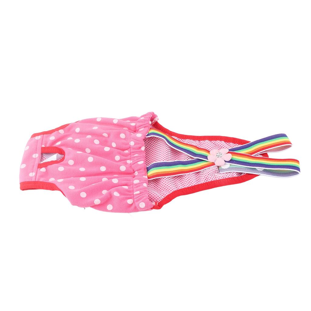 Подгузник для щенков и собак, менструальный, нижнее белье, многоразовые, моющиеся шорты, розово-красный, XS