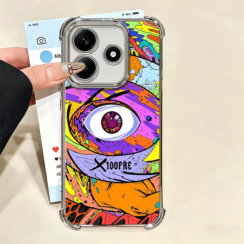 Чехол для телефона Bad Bunny X100pre с покрытием для Xiaomi Redmi Note 14 15 Pro Plus 13 12 11 11S 11T 10 9S 9 5G, противоударный с подушкой безопасности