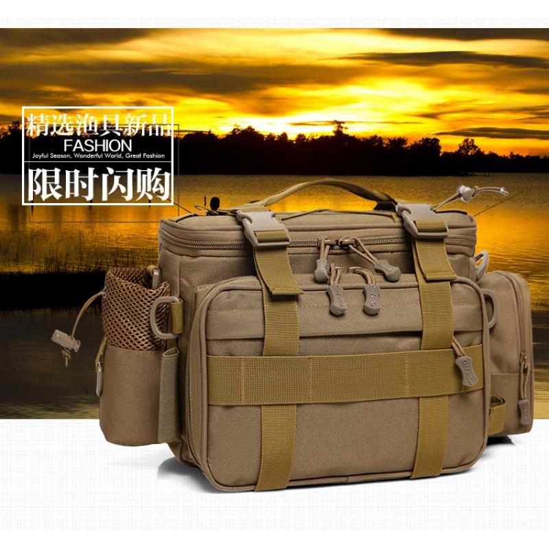 Multi-Functional Outdoor Fishing Waist Pack Waterproof Nylon Tackle Bag Lure Hiking Camping Cycling